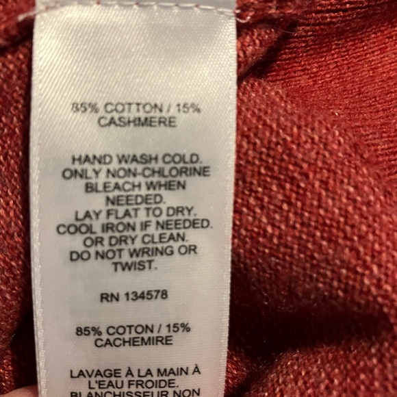 Vineyard Vines Men SZ MD Thaxter Stripe 1/4 Zip Pullover Sweater 15% Cashmere - Picture 6 of 8